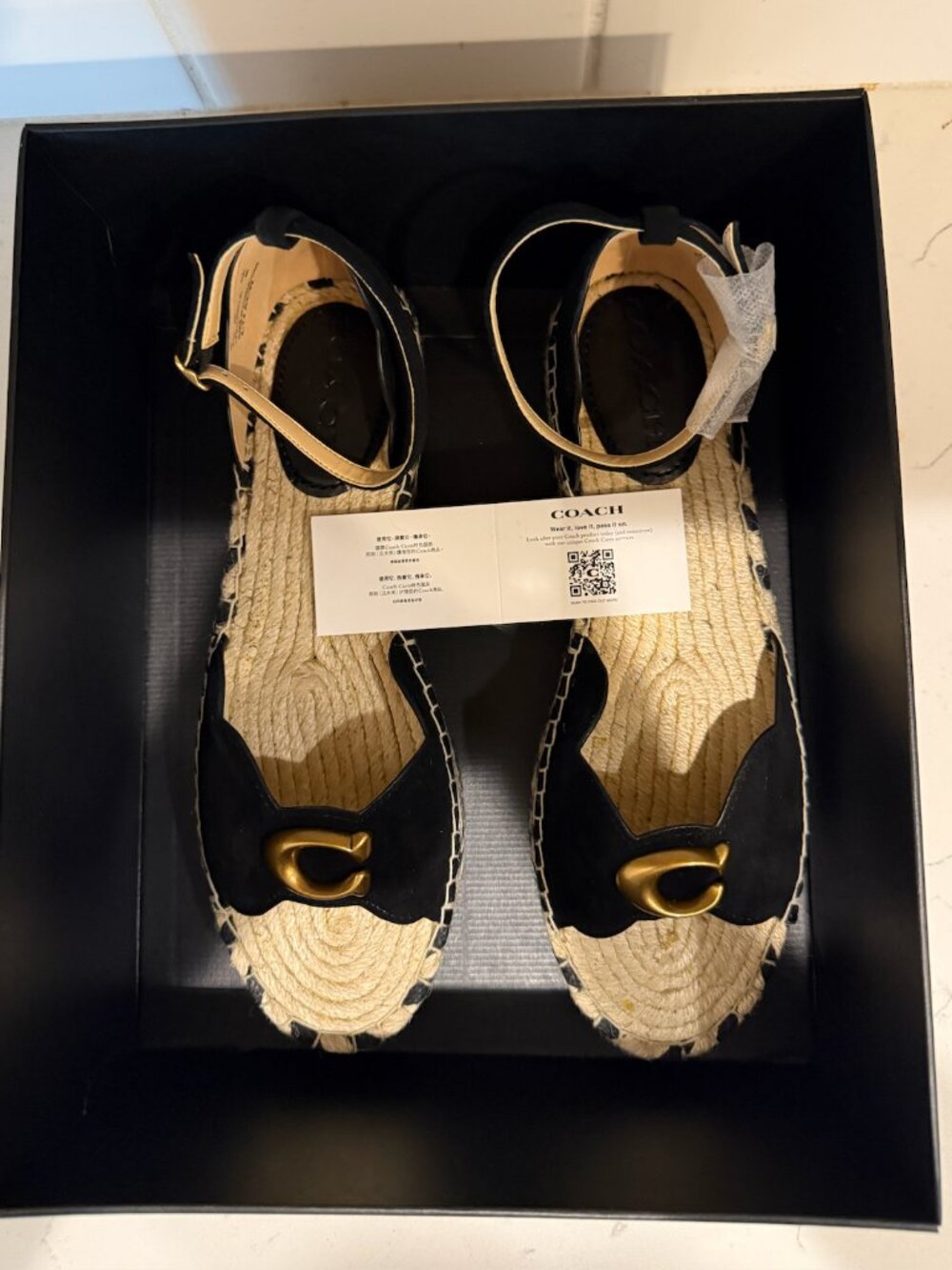 NIB Coach Dillon Suede Espadrilles Size 9.5B Never Worn - Picture 9 of 11